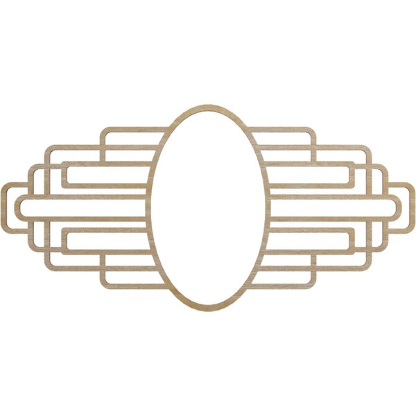 Ekena Millwork Elizabeth Wood Fretwork Prcd Ceiling Medallion, Hickory, 20"W x 10"H x 5 1/2"IW x 9 1/2"IH x 3/8"T CMWP20X10X0375EBHI - main